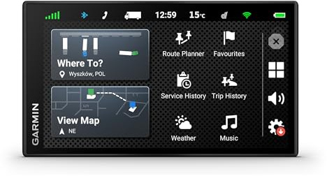 Garmin [renewed] dēzl LGV 610, EU, Navegador GPS de 6 Pulgadas para camión (Mapas Europa), Negro, (Reacondicionado)