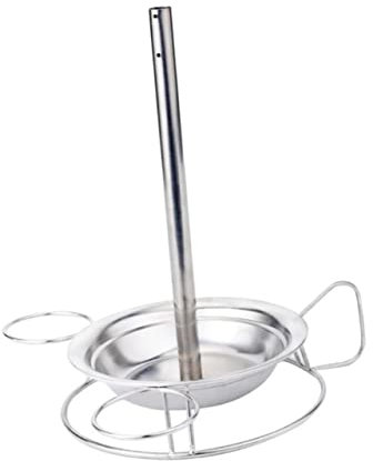 FUNOMOCYA Chicken Holder Pan Roasting Rack Stainless Steel Grill Rack for Camping