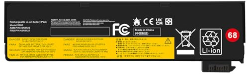 ASUNCELL 11.4V/24Wh 68 45N1126 Laptop Akku für Lenovo ThinkPad L450 L460 L470 T440s T440 T450 T450s T460 T550 T560 P50S X240 X250 X260, 45N1126 45N1127 45N1125 45N1128 45N1129 45N1737