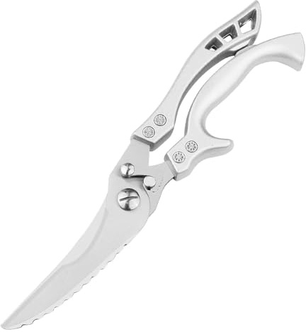Trinciapollo In Acciaio Inox, Forbici Da Cucina Professionali Con Blocco Di Sicurezza | A Molla, Ideali Per Ossa Di Pollo, Carne, Tacchino, Pesce E Verdure, Lavabili In Lavastoviglie