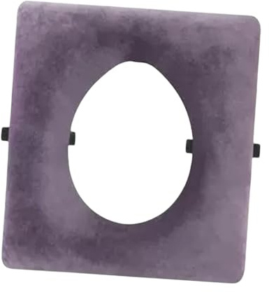 perfeclan Cojín de Asiento de Inodoro Acolchado con Correas de Fijación Cojín de Silla de Inodoro Almohadilla de Inodoro para Discapacitadas Silla de D, Forma de O