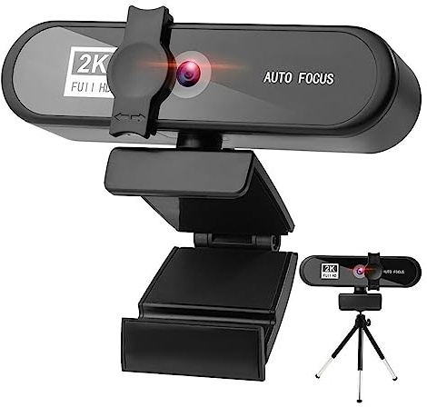 OutFyt Webcam 4K 2K 1080P caméra Web Full HD avec Microphone Prise USB Cam for PC Ordinateur vidéo Mini, Garde de Flux(2k)