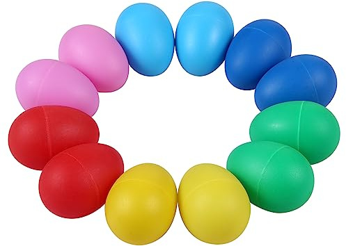 Plastic Egg Shakers Musical Percussion Instruments Toys for Music Learning DIY Painting Classroom Rhythm Exploration