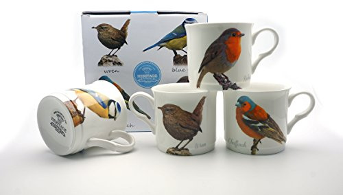 heritage fine Bone China British Bird Gift Set Mugs