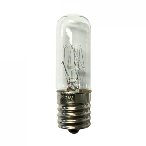 Schiefer 175767000 120v 25w Tungsten Microwave Pygmy Bulb, E17, Dimmable, Clear, 300°C