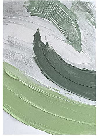 Handgemalte Acrylbilder, Grüne Textur, Geometrischer Farbblock, Minimalistisch, Abstrakt, Modern, Groß, Rahmenlos, Original, Handbemalt, Messer-Kunstwerk, Gemälde Auf Leinwand, Wandkunst Für Zu
