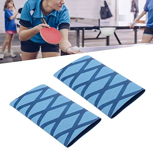 Pong Bat Grip Tejp, 2 Styck Mjuk Öka Friktion Bordtennis Racket Grip Tejp Anti Halk Full kontroll för träning(Blå)