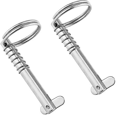 RoxNvm perno di sicurezza, 2 pezzi di coppiglia pieghevole, perno di sicurezza di grado marino 8*76 mm, perno in acciaio inox 316 per barca
