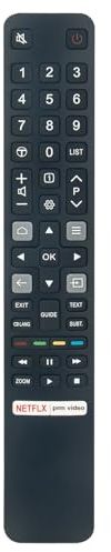 RC802NU YUI1 Télécommande fit for TCL 4K QLED TV C631 C635 C636 C639 C721 | C722 C725 C725N C727 C728 C729 C731 C735 C735K C739 C822 C825 C831 C835 C835K C935 C935K C936 P631 P635 P637 P638 P721 P725