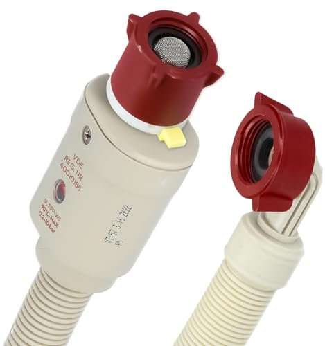Kenekos - 1,5m - 3m Manguera Aquastop 3/4 pulg. rosca máx. 90°C, manguera de entrada de seguridad incl. válvula de seguridad+filtro de suciedad para lavadora, manguera de entrada Aquastop 2,5 m