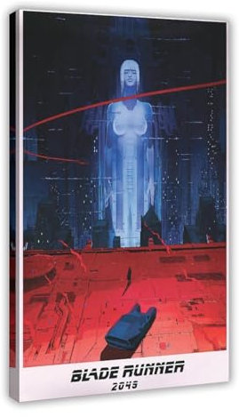 MExmeb Blade Runner 2049 Filmposter auf Leinwand, Schlafzimmer-Dekor, Sportlandschaft, Büro, Raumdekoration, Geschenk, Rahmen-Stil, 40 x 60 cm