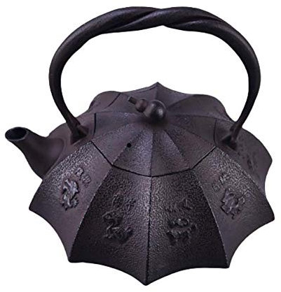 Tetera japonesa de hierro fundido, hervidor hecho a mano, regalo para mujeres y hombres, hacer té en casa, auténtica tetera de Japón