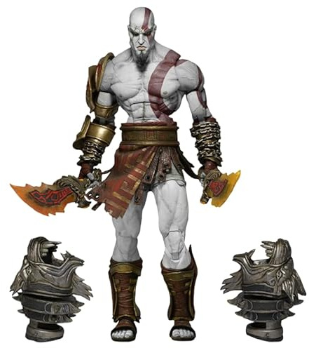 REOZIGN Figura Kratos, Cuchillos de Tomar, Figura Kratos 18 Cm/7,1 Pulgadas, Personajes de PVC, Decoraciones, Artesanía Colectiva, Regalos De Anime