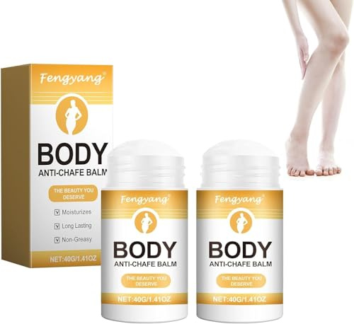 Fengyang® Anti-Chafe Stick, Stick Antisfregamento, Previene Attriti E Irritazioni Della Pelle, Coscia Crema Per Sfregamento, per Cosce, Spalle, Petto E Piedi