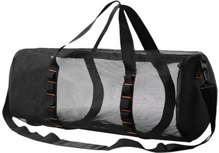 Netz-Tauchtasche für Schnorcheln und Tauchen, extra großer Mesh-Beutel für Schwimmgear