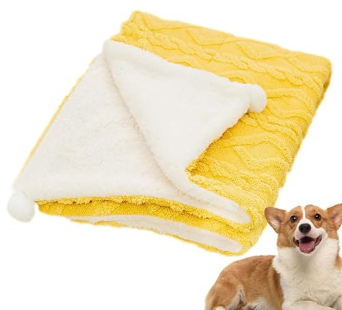 Fluffys Hundedecke – Haustierdecken, beruhigende Katzendecke, Hundedecke für Couch, Katzendecken für Innenkatzen, keine Knötchenbildung, superweich, flauschig, niedliches Muster, Haustierdecke,