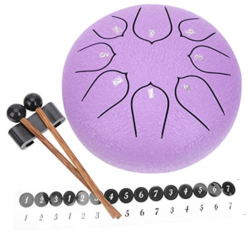 BESTonZON Stahlzungentrommel Kleine Zungentrommel Musikinstrument Tragbar Für Junge Mädchen Mit Klarem Und Angenehmer Spielweise Für Anfänger Und Profis