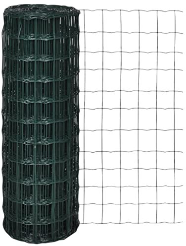 wpc zaun,gartenzaun zum stecken,Maschendraht Gitterzaun gitter 25x0,8m GartenzaunGeeignet für Gärten, Zäune, Ästhetik