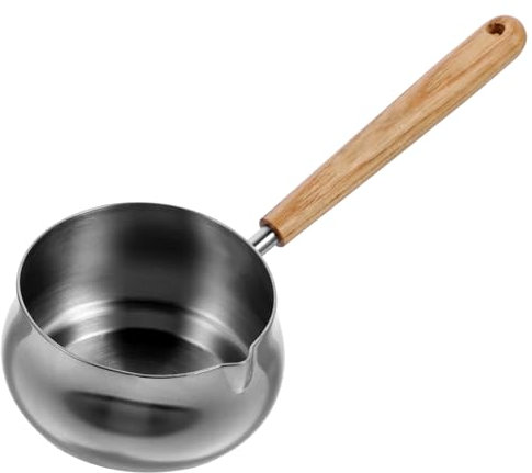 GRADENEVE Messbecher Aus Edelstahl Espresso-schusskrug Mini-krug Mit Holzgriff Für Teesauce Silber