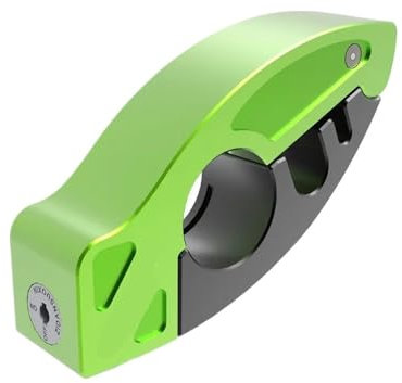 Alarma 130db candado de Seguridad de Advertencia Motocicleta Scooter Moto Freno Seguridad Manillar Bloqueo de Disco antirrobo Impermeable(UM-A2 Green)