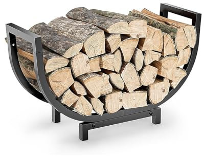 Metallregal Für Innen- Und Außenkamin, Brennholzlagerregal Abnehmbares Holzregal, Zur Lagerung Von Brennholz Neben Dem Kamin