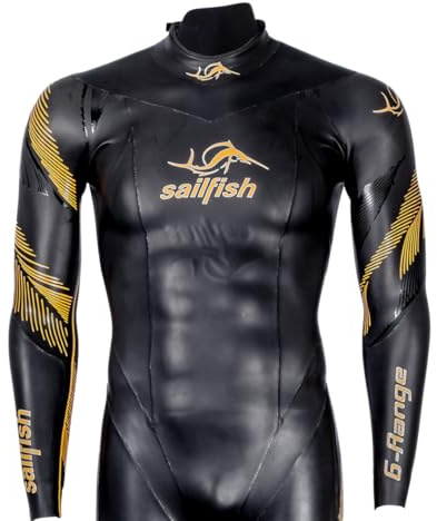 sailfish® våtdräkt män | G-Range 9 triathlon dräkt för idrottare | Premium högpresterande dräkt för simning och triathlon | Ultralätt neopren för maximal flexibilitet