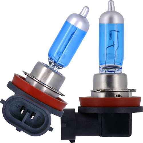 Recambo H8 Halogenlampen 12V 35W - 5500K Xenon-Look - Superweißes Licht für Abblend- & Fernlicht - Sockel PGJ19-1 - 2 Stück, E-geprüft