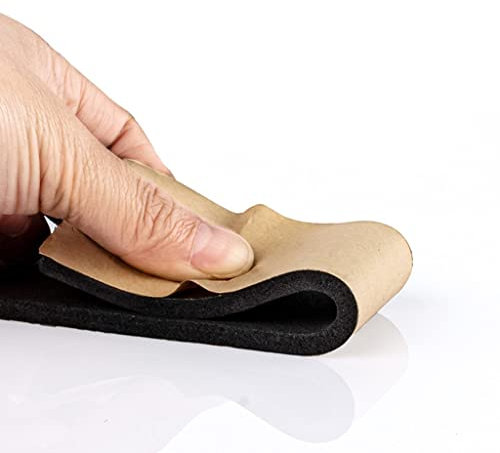 Cinta de Espuma, Tira de Sellado RubberSponge de EPDM Negra Gruesa, Adhesiva de una Sola Cara, Espuma insonorizante, for Juntas anticolisión y herrajes de Ventanas.(5mm x 30mm x 10m)