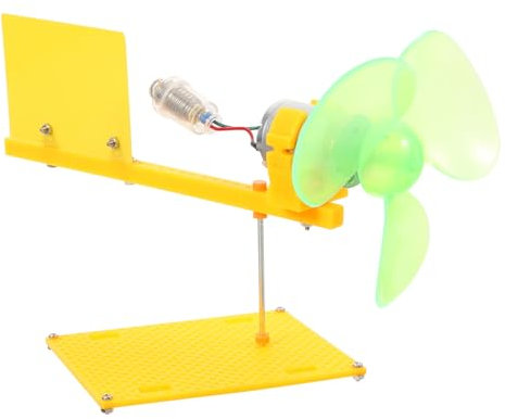 CHICAMPERA Generatore Eolico Didattico Fai Da Te Mini Motore a Continua Per Ragazzo Ragazza, Laboratorio Esperimenti Scientifici Educativi, Decorazioni Scientifiche Per Scrivania