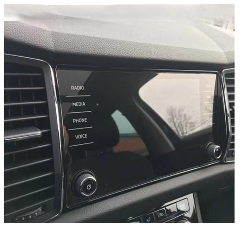 Navi Displayschutzfolie 8 Zoll Display-schutzfolie Auto GPS Navigation Gehärtetem Glas Screen Protector Für Skoda Für Kodiaq Für Karoq 2017 2018 GPS Schutzfolie