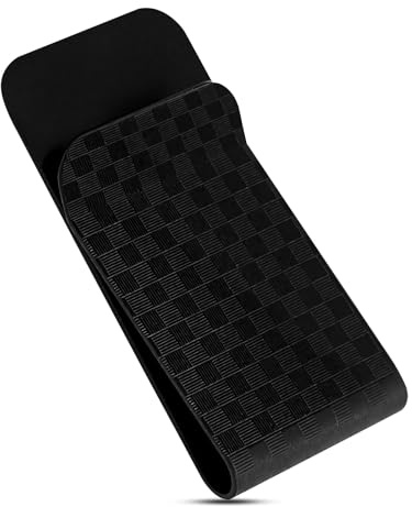 Auswalar Matte Black Real Carbon Fiber Wallet,Slim Money Clip Wallet,for Cash and Credit Card Holder for Business Front Pocket Clip