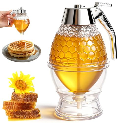 Honig Spender,Honig Portionierer,Honig Spenderflasche,Honey Container,Honig Dispenser,Marmeladenspender,Honig Flasche,tropffrei