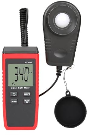 Ljusmätare, UT383S Ljusmätare 200 000 LUX Digital Luxmeter Luminans Lux Fc Test Max Min Illuminometrar Professionell Fotometer