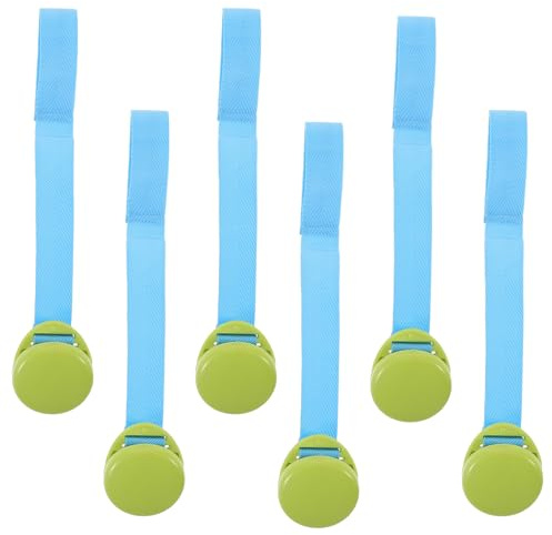 ARTSEWPLY 6 Pinzas para Manta de Cochecito de Verdes Sujetadores Aplicables Resistentes al Viento para Cochecito y Silla de Paseo Juego Práctico de Clips para Mantas Fácil