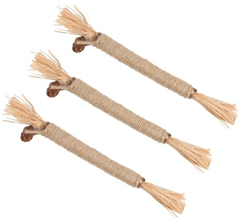 Barra De Masticar Para Gatos | 3 Piezas De Suministros Para Gatitos Con Enriquecimiento Resistente A Mordiscos - Palos Masticables,Interior Exterior Viaje Vacaciones Todas Las Razas Todas Las Edades