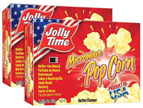 JollyTime Microwave Popcorn - Butter (300g) - Pack of 2