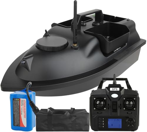 AHWZ Bait Boat for Carp Fishing-GPS Baits Boat 500M Remote Control 2Kg Loading with Carrying Bag,GPS Version
