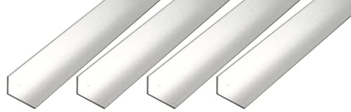 Alberts 499846 Winkelprofil | Aluminium, natur | 1000 x 30 x 15 mm | 4er Set