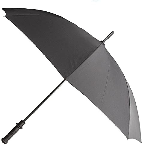 Night Watchman Carbon Fiber Tactical Umbrella for Daily Carry | 36.5” Heavy Duty Stick Umbrella for Rain, Travel & Personal Safety | Discreet Self Defense Umbrella with Emergency Glass Breaker Tip