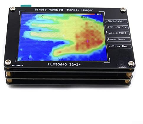 Image thermique, 2.8inch simple caméra d'imagerie thermique portable avec écran de MLX90640