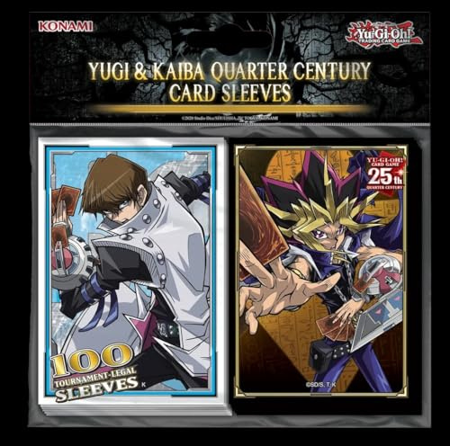 YGO Yugi & Kaiba Quarter Century Card Sleeves (100)