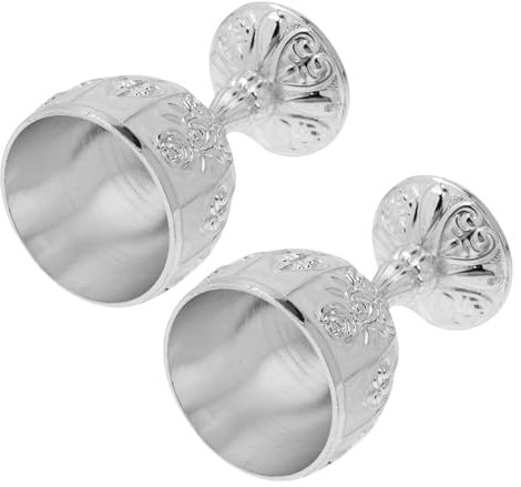 Alipis 2piezas Copas De Vino Delicadas Decoración Retro Para Regalos y Decoración Del Hogar