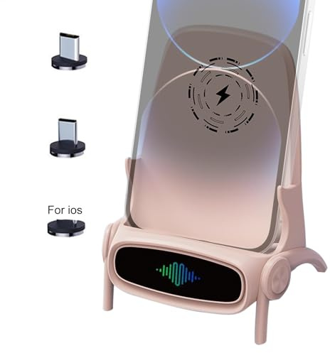 Dottduya Cargador de teléfono móvil para silla, cargador inalámbrico para teléfono móvil, soporte para teléfono móvil, soporte para teléfono móvil, soporte para escritorio, estación de carga rápida