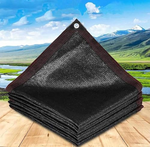 AuMarndi Rete Ombreggiante 6x6 4x10 Vela Ombreggiante Rettangolare Telo Ombreggiante 90% Protezione UV Occhielli Rete Telo Ombra Ombreggiante Serra, Fienili, Patio, Pomodori, Giardino,black-4x7m