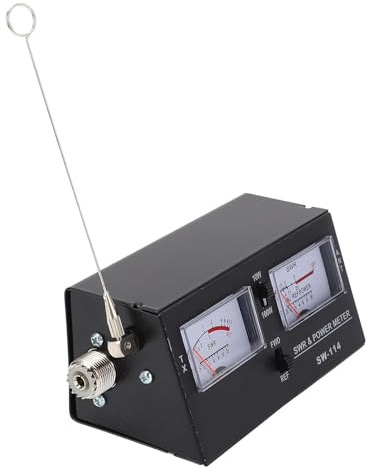 ZASCHMOY Multifunktion SWR och Kraftmätare med Digital Display | RF -fältstyrka Testning | SO239 - | Kompakt Batteridrivna | 0-10W och 0-100W Kraftområde