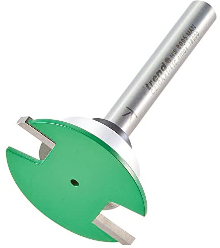 Trend CraftPro Weatherseal Groover Router Cutter Bit, 1/4 Inch Shank, 34mm Cut Diameter & 2mm Cut Length, Tungsten Carbide Tipped, Bearing Guided, C210AX1/4TC