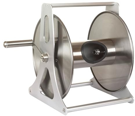 Flopro Professionelle Metall-Schlauchtrommel, unverzichtbares Gartenzubehör für ordentliche Schlauchaufbewahrung, wandmontierte oder freistehende Gartenschlauchtrommel