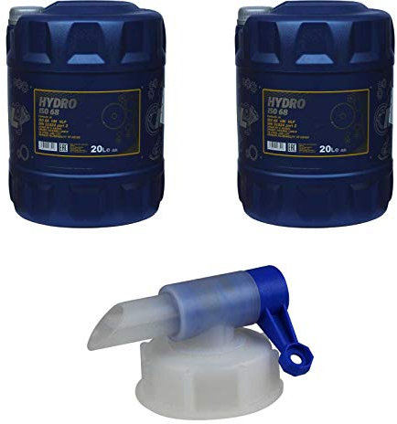 MANNOL | Aceite Hidráulico Mineral HYDRO ISO 68 | 2103-20L | Alta Resistencia a Cargas, Presión y Temperatura | Compatible con Equipos Industriales y Móviles | Certificado DIN 51524-2 e ISO 11158