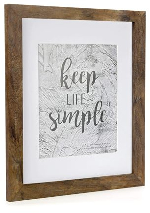 kennethan 11x14 Picture Frame Rotten Brown 2 Pcs Wooden Frame can Display 8x10 Picture with Mat or 11x14 Without Mat on the Wall For home decoration,holiday gift