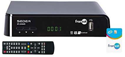Sedea - Ricevitore TV Satellite HD + scheda FRANSAT PC6 Eutelsat 5 W